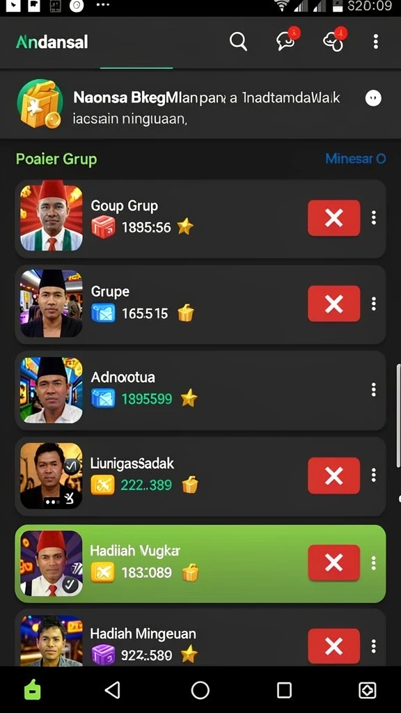 Tampilan utama yang menarik dan ramah pengguna.