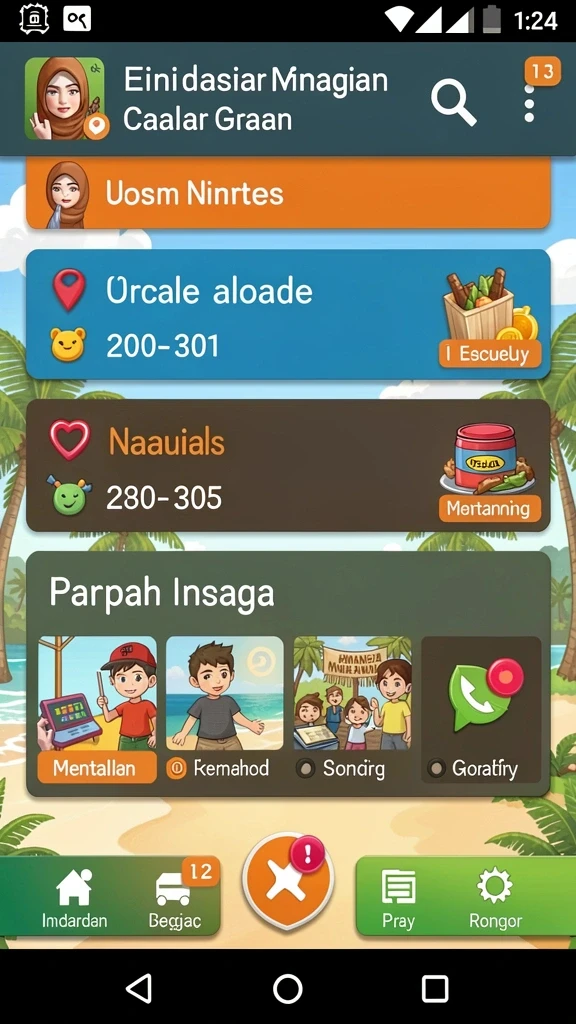 Gameplay yang seru dan interaktif dengan teman.