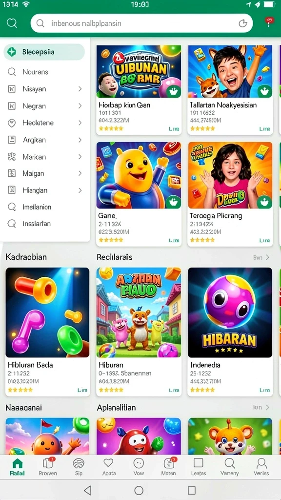 Tampilan antarmuka yang user-friendly dan menarik.