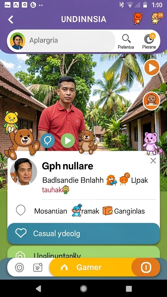 Tampilan utama yang menarik dan mudah dinavigasi.
