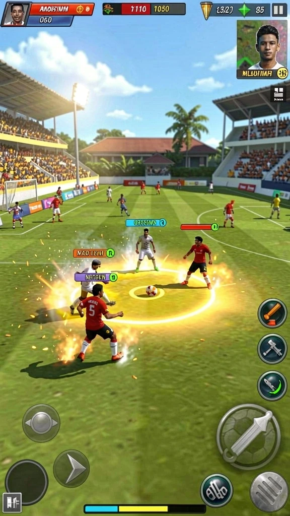Pemain dapat bersaing dalam mode multiplayer yang menarik.