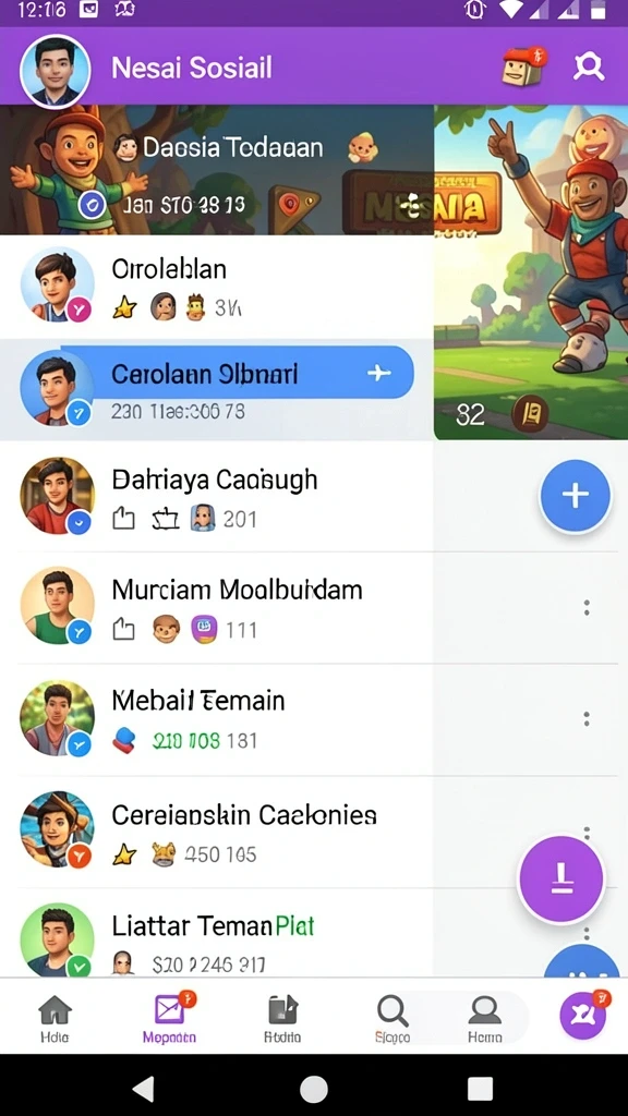 Tampilan antarmuka yang menarik dan user-friendly.