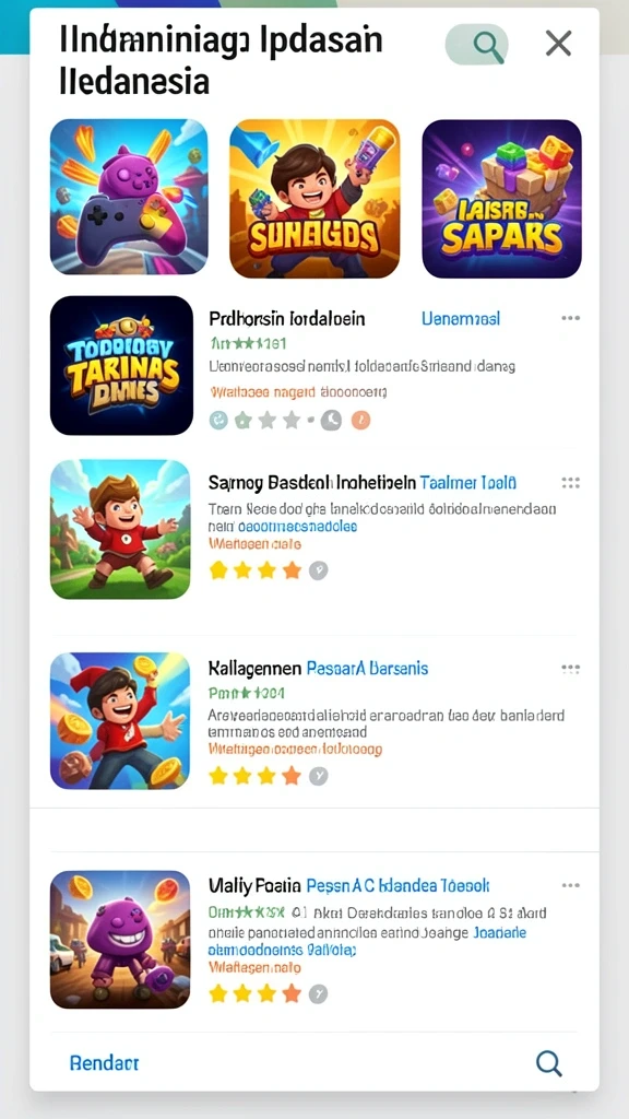 Karakter unik dalam setiap level.