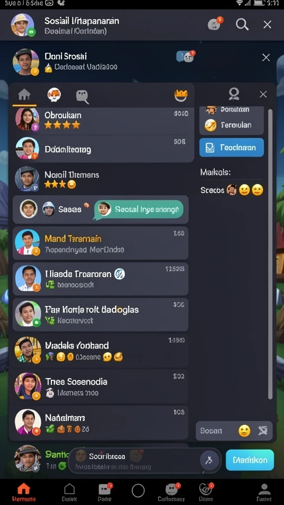 Pengalaman bermain multiplayer yang seru dan interaktif.
