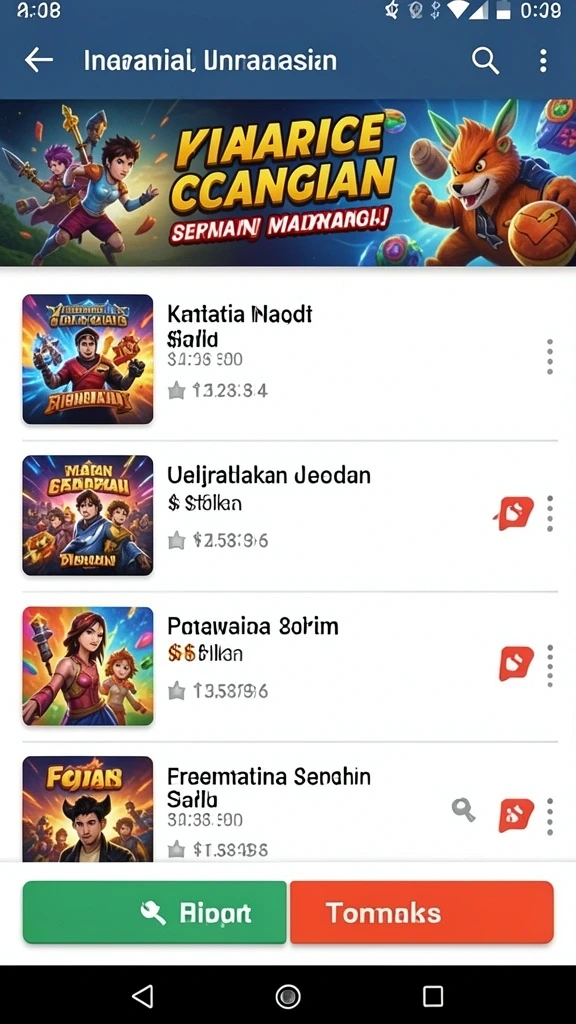 Level-level menantang yang memacu adrenalin Anda.