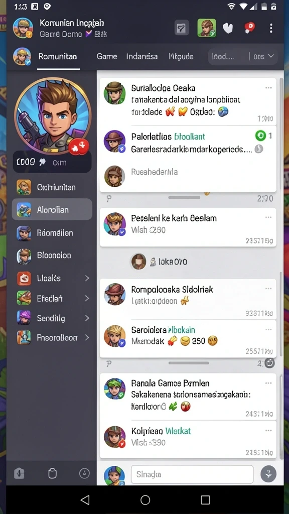 Komunitas aktif yang saling mendukung satu sama lain.