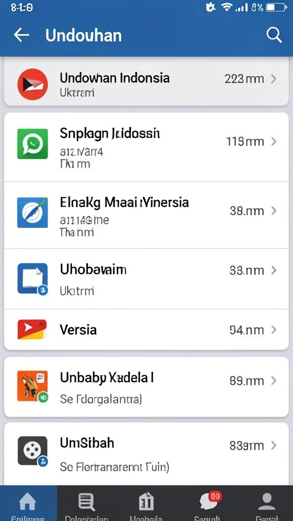 Beragam pilihan permainan seru di dalam aplikasi.