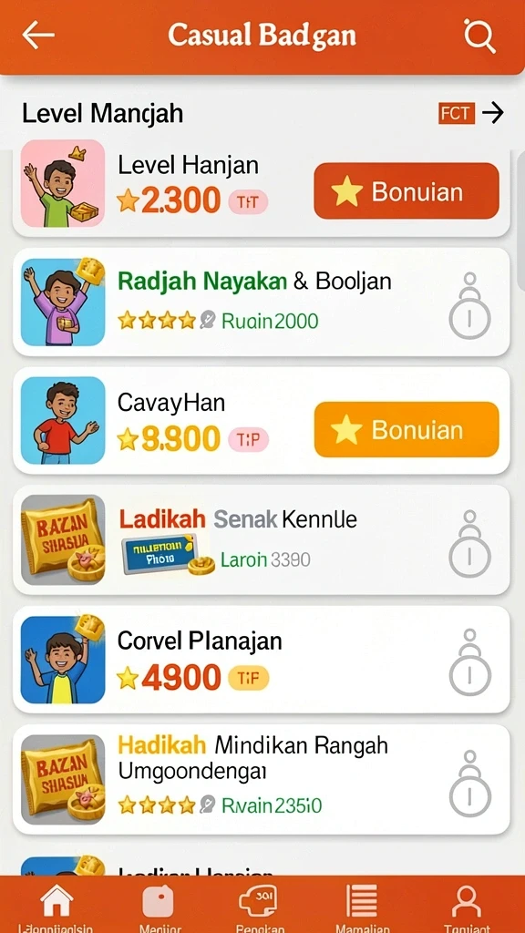 Mode permainan yang beragam dan menarik.