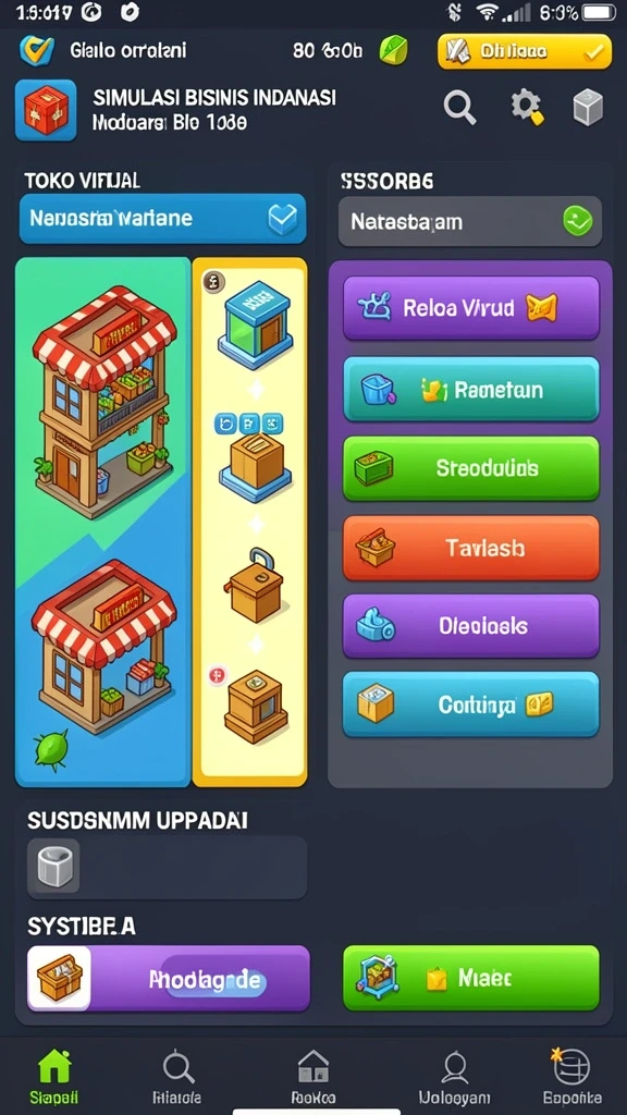 Tampilan antarmuka IDNRAJA yang menarik dan modern.