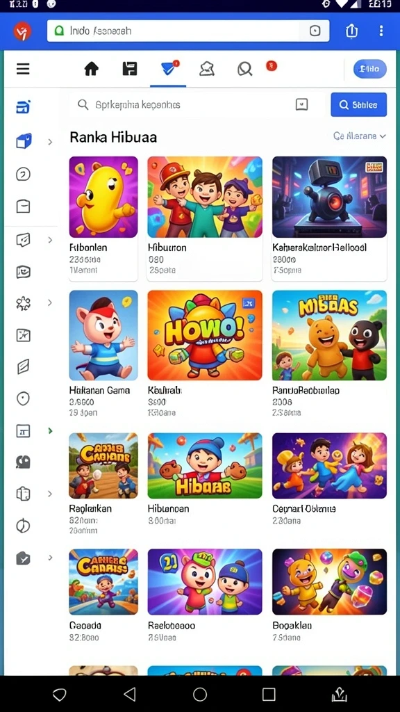 Screenshot menunjukkan antarmuka permainan yang menarik.