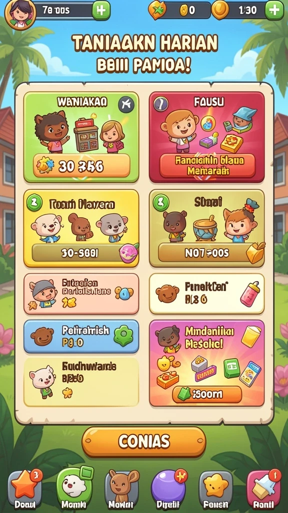 Grafis game yang kaya akan warna dan detail.