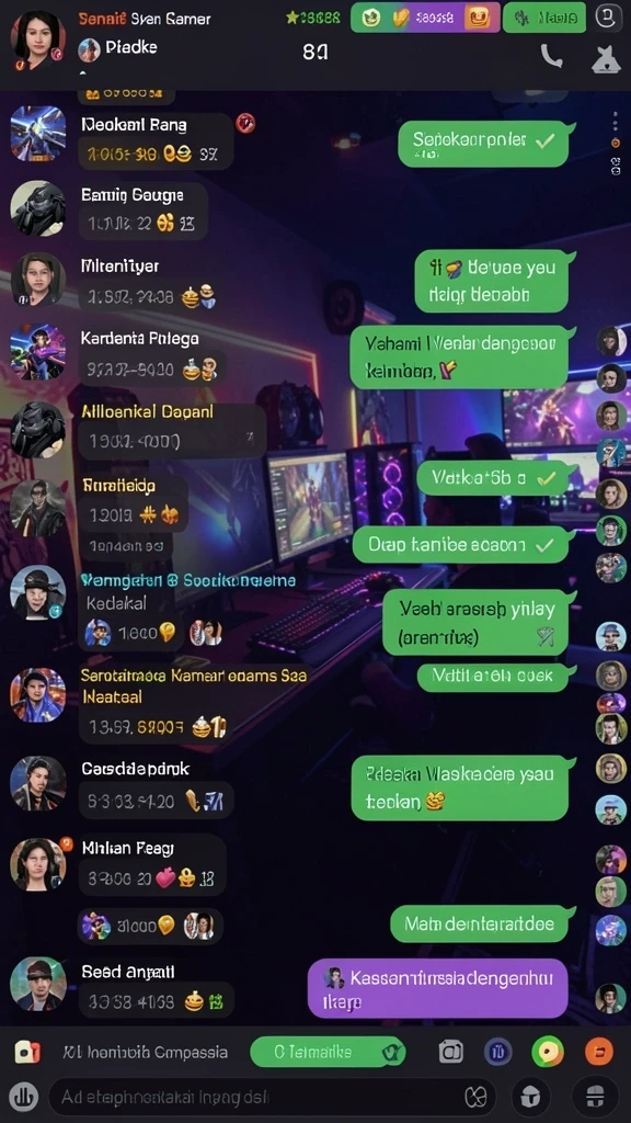 Screenshot gameplay yang menunjukkan aksi mendebarkan.