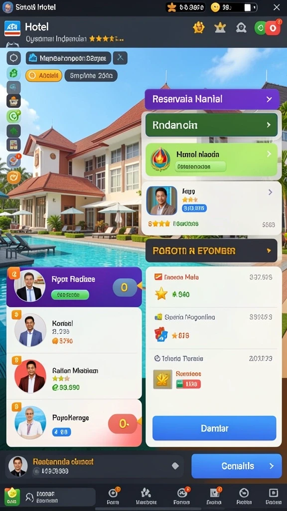 Beragam karakter unik untuk dipilih dan dimainkan.