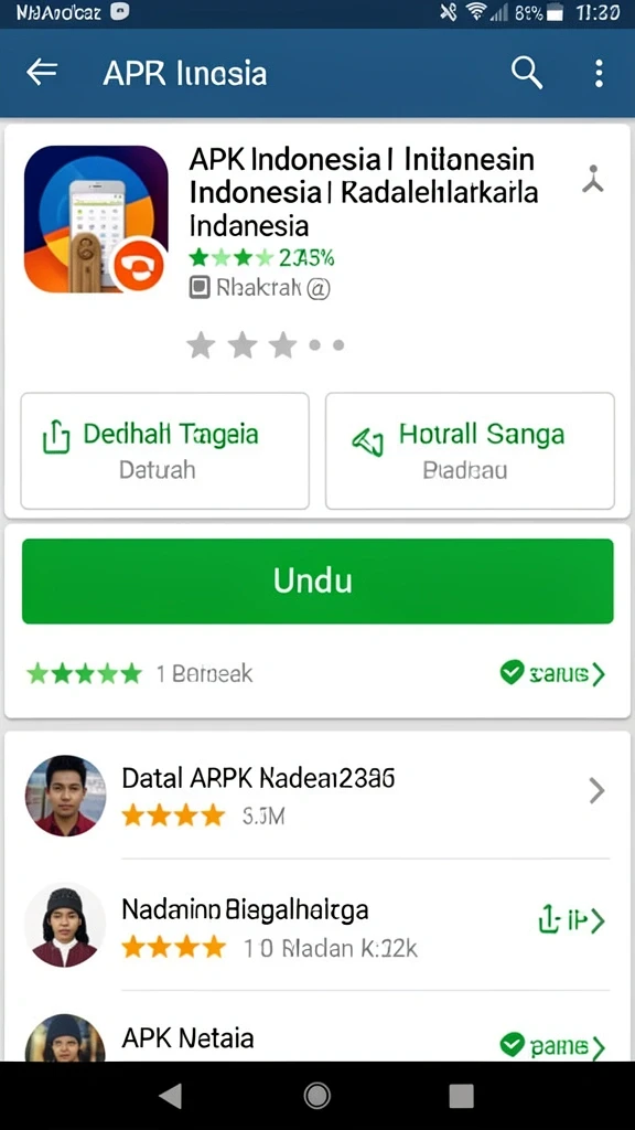 Berbagai permainan seru yang dapat dipilih.