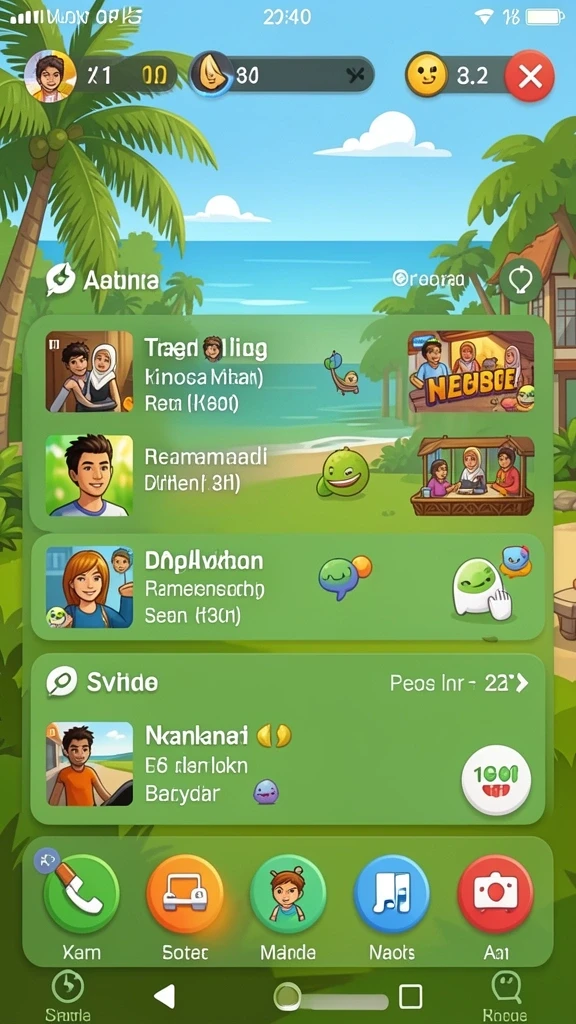 Berbagai tantangan menarik di setiap level.