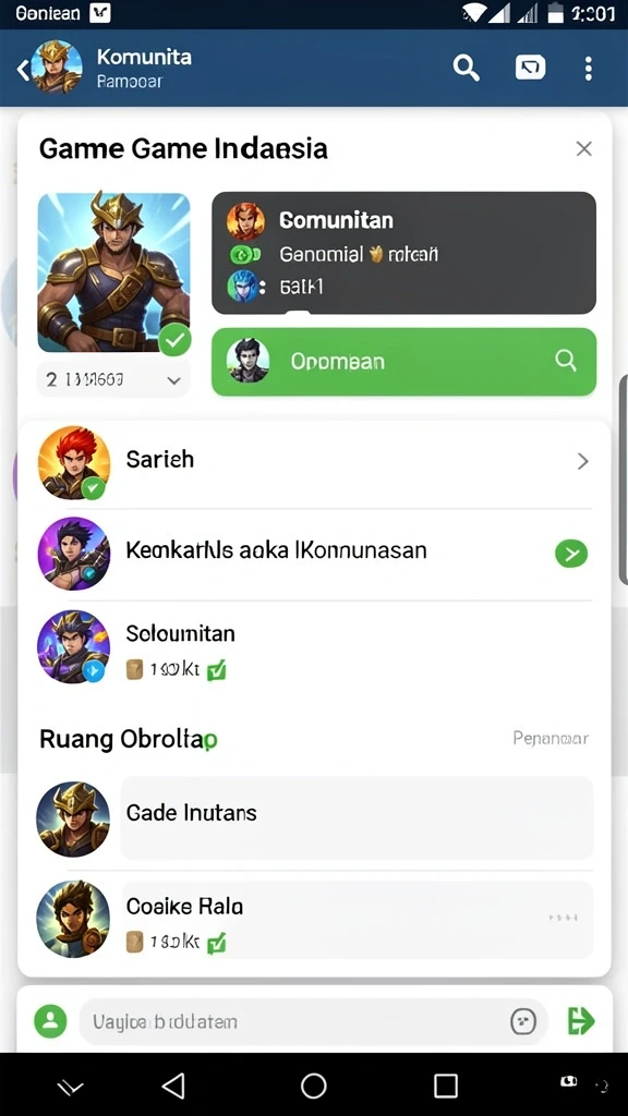 Desain grafis yang menarik perhatian pengguna.