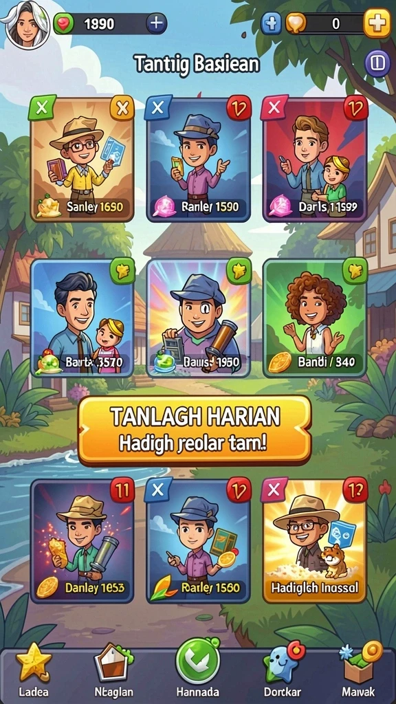Tampilan utama yang menarik dan mudah dinavigasi.