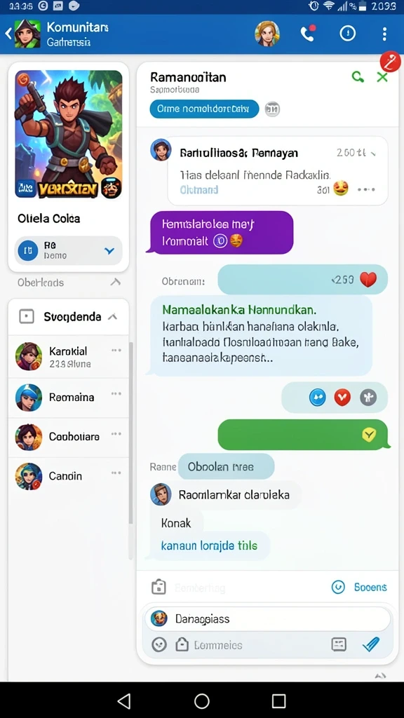 Tampilan antarmuka yang user-friendly untuk navigasi.