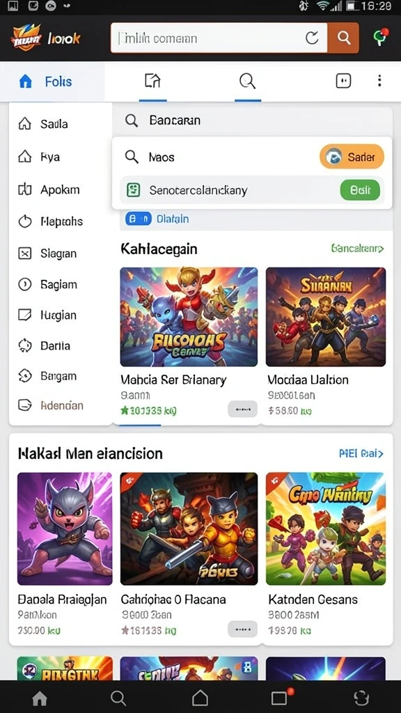 Tampilan grafis yang menawan di level pertama.