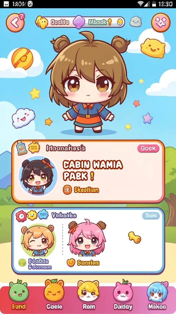 Screenshot dengan promosi harian yang menggoda.