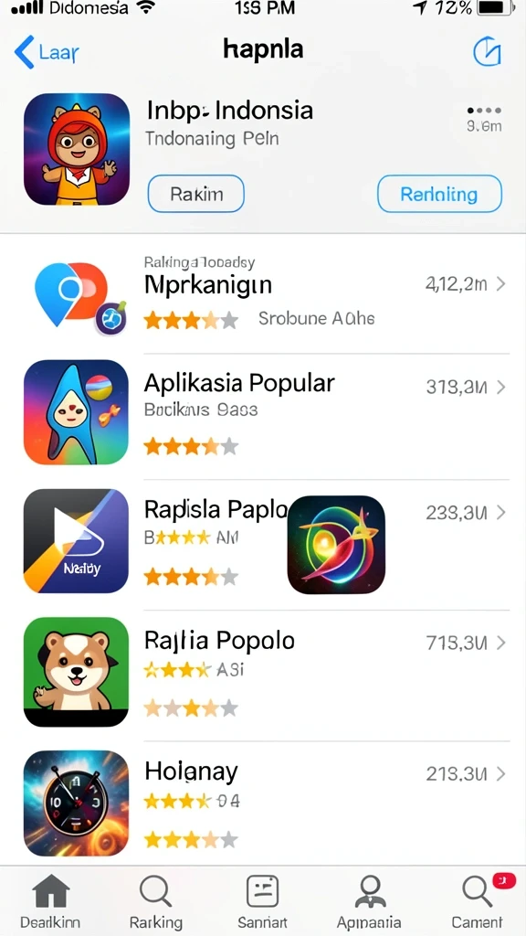Screenshot menunjukkan variasi permainan slot yang tersedia.