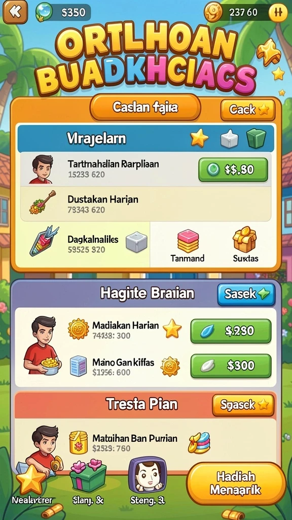 Karakter unik dengan berbagai kemampuan menarik.