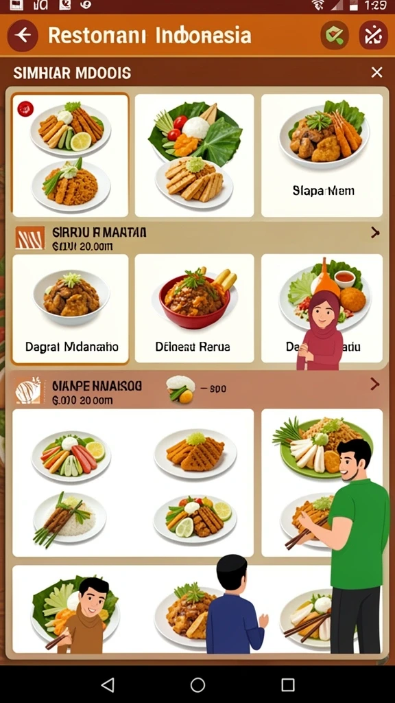Tampilan antarmuka yang user-friendly.